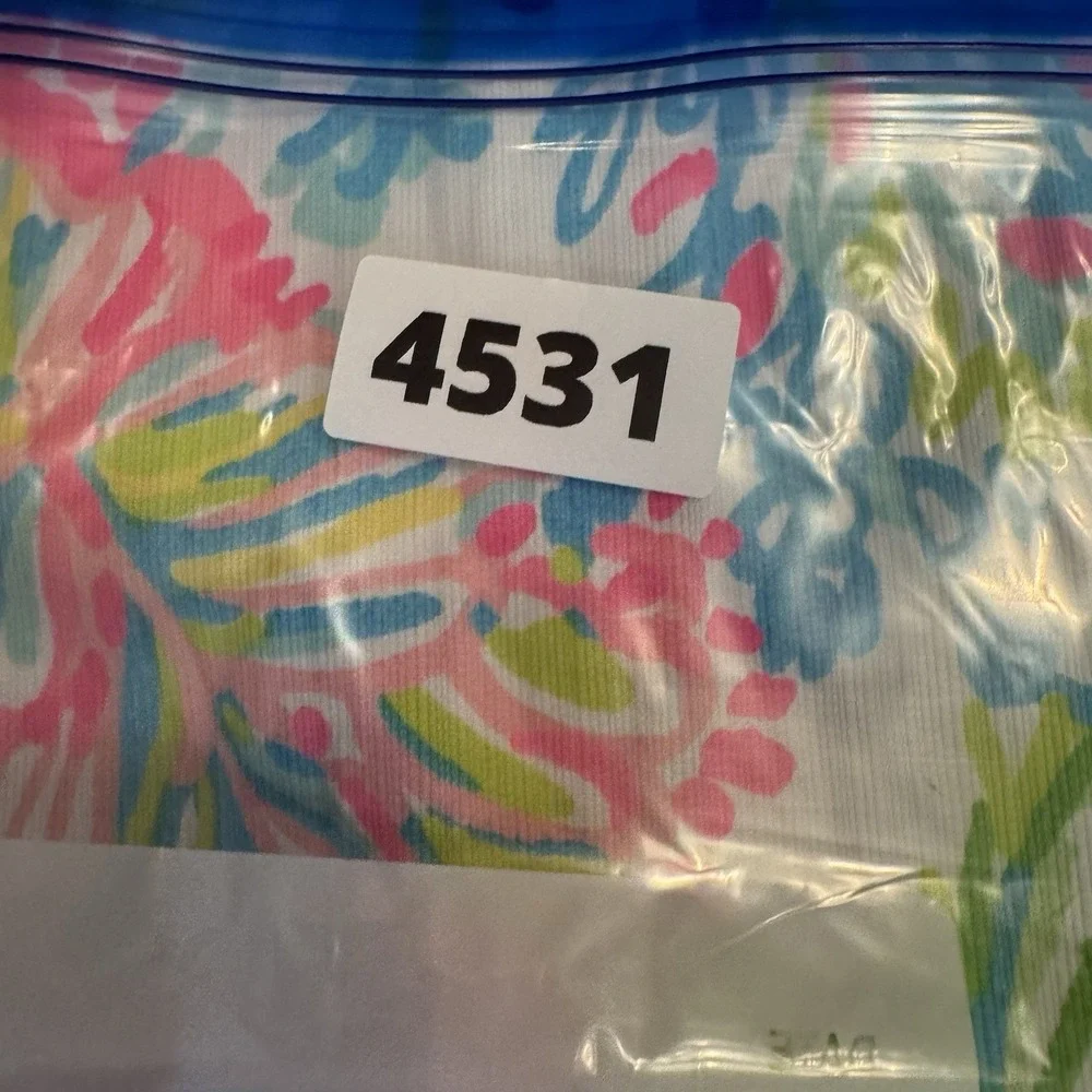 Lilly Pulitzer Marigold Skort Skirt Sunken Treasure Women's size 4 Zipper Charm - Picture 8 of 8